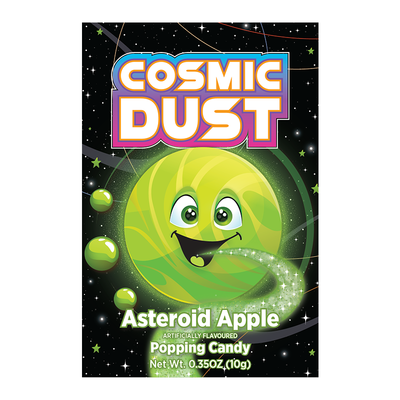 Cosmic Dust - Asteroid Apple Popping Candy 10 Gram 32 Stück