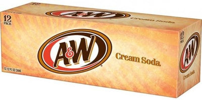 A&W Cream Soda 355ml 12 Canettes
