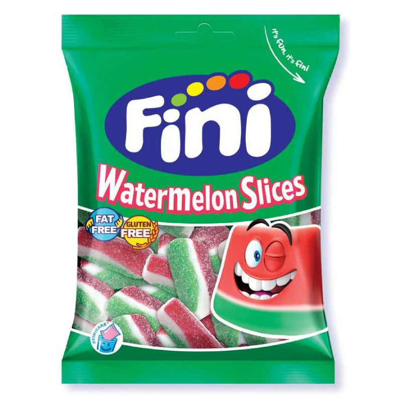 Fini - Sour Watermelon Slices 75 Gram 12 Stück (Halal)