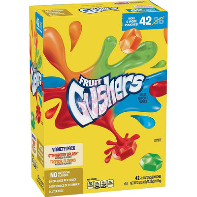 Fruit Gushers Probierpackung 42 Stück 25,5 g – Karton