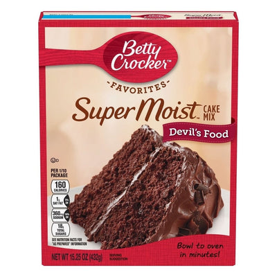Préparation pour gâteau au chocolat extra moelleux Betty Crocker - 432 grammes