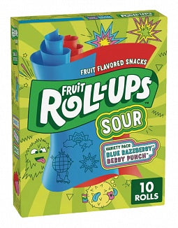 Betty Crocker - Fruit Roll-Ups Sour 10-Pack 141 Gram