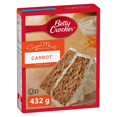 Préparation pour gâteau aux carottes extra moelleux Betty Crocker - 432 grammes