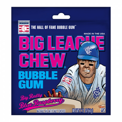 Big League Kaugummi – Blaue Himbeerbonbons, 60 Gramm