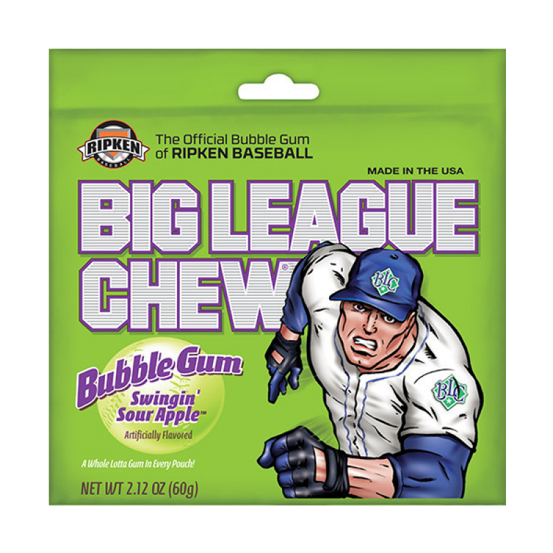 Chewing-gum Big League - Pomme verte 60 grammes