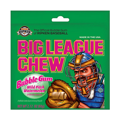 Big League Kaugummi – Wild Pitch Wassermelone, 60 Gramm