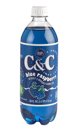 C&C Soda - Blue Raspberry Bottle 710ml