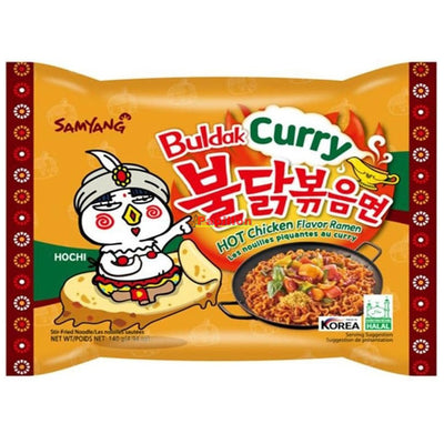 Samyang - Buldak Nudeln, scharfes Hühnercurry, 140 Gramm