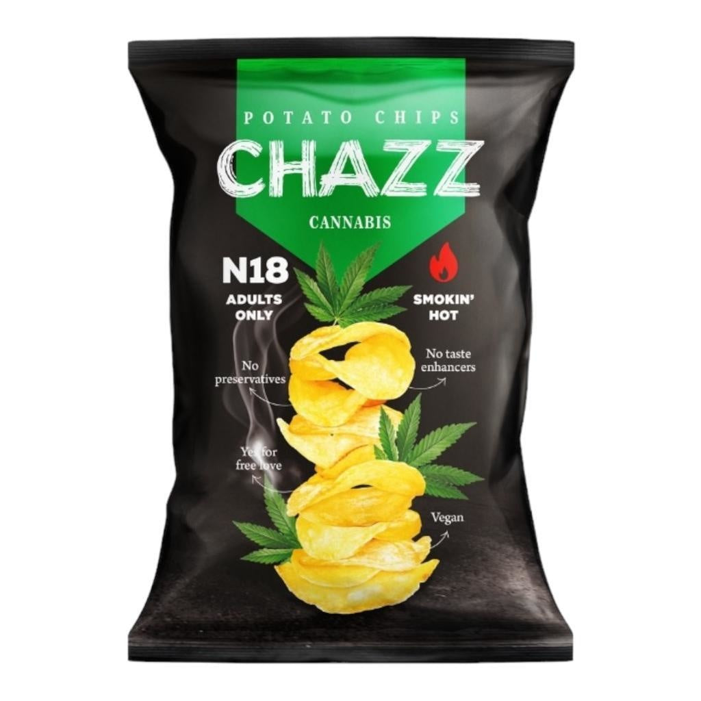 Chazz - Chips de pommes de terre au cannabis (chanvre et jalapeño) 18+ - 90 grammes