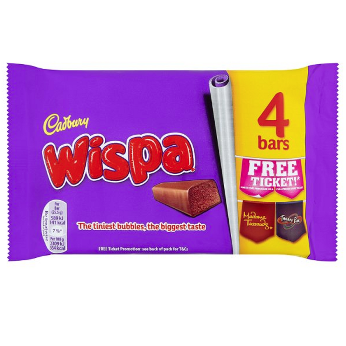 Cadbury - Wispa 4-Pack 110 Gram