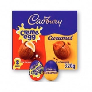 Cadbury - Assortiment de 8 œufs à la crème (320 g)