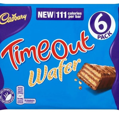 Cadbury - Timeout, paquet de 6, 127,2 grammes