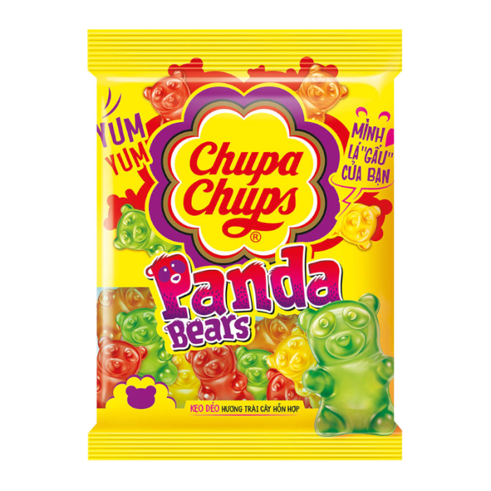 Chupa Chups - Sachets à pinces à linge Panda Bears 90 grammes