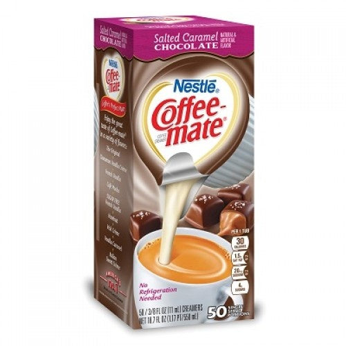 Coffeemate - Salted Karamel Liquid Creamer Single Serve Tubs 50 Stuks