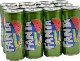 Fanta - Watermelon No Sugar 250ml 12 Canetteses - Fanta - Watermelon No Sugar 250ml 12 Canettes