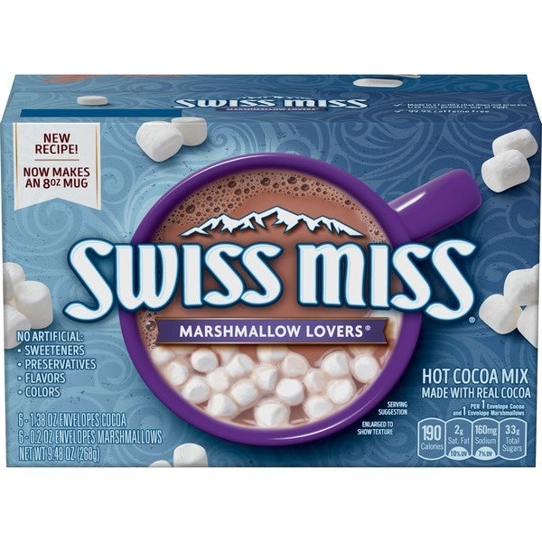 Swiss Miss – Heiße Schokolade für Liebhaber weißer Marshmallows, 268 Gramm