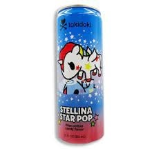 Boston America - Tokidoki Stellina Star Pop Blaue Zuckerwatte-Limonade 355 ml