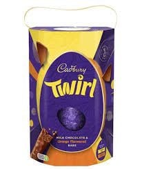 Œuf Cadbury Twirl Orange Special Gesture 241 grammes