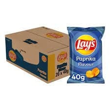 Lay's Paprika-Chips, 20 Beutel à 40 Gramm