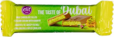 Der Geschmack von Dubai – Milchschokoladenfüllung mit Pistaziencreme und Kadayif (30 Gramm)