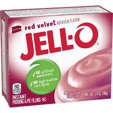 Jell-O - Pouding instantané Red Velvet 96 grammes
