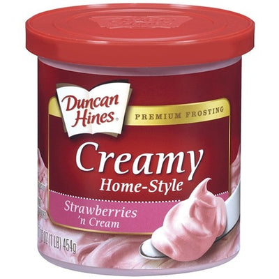 Duncan Hines - Glaçage fraise et crème 454 grammes