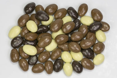 CandyOnline - Schokolade Amandelen Melk/Wit/Puur 200 Gram