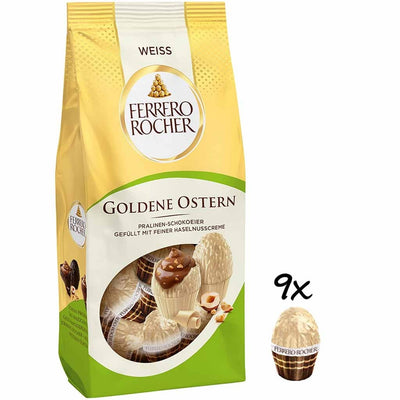 Ferrero Rocher - Goldene Ostern Weiße Schokoeier 90 Grammes