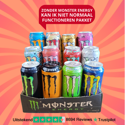 Zonder Monster Energy Kan Ik Niet Normaal Functioneren Pakket 12 Canettes