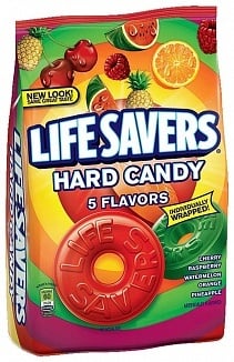 Bonbons durs Lifesavers, 5 saveurs, 1420 grammes