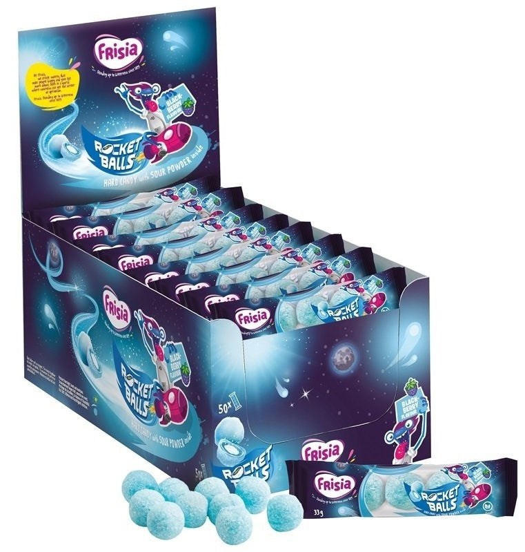 Frisia - Rocket Balls Blackberry 5-strip 50 Stuks