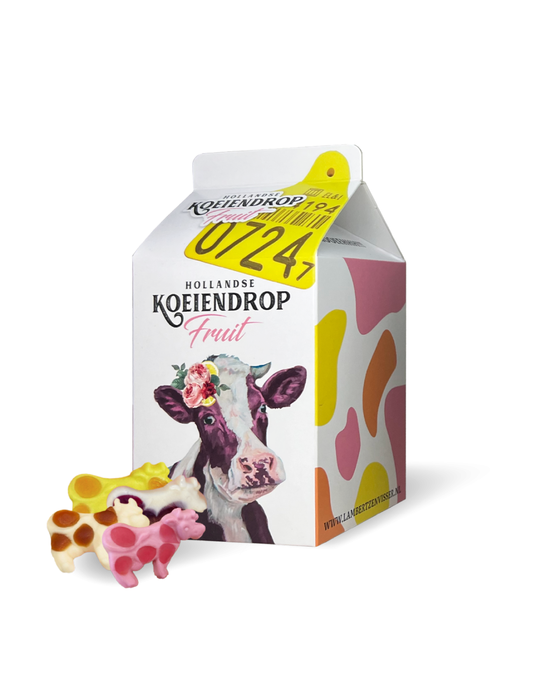 Hollandse Koeiendrop Fruitsmaak 200 Gram ***THT 12-05-2026***