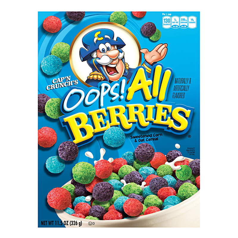 Céréales Cap'n Crunch's - Oops! All Berries 326 grammes