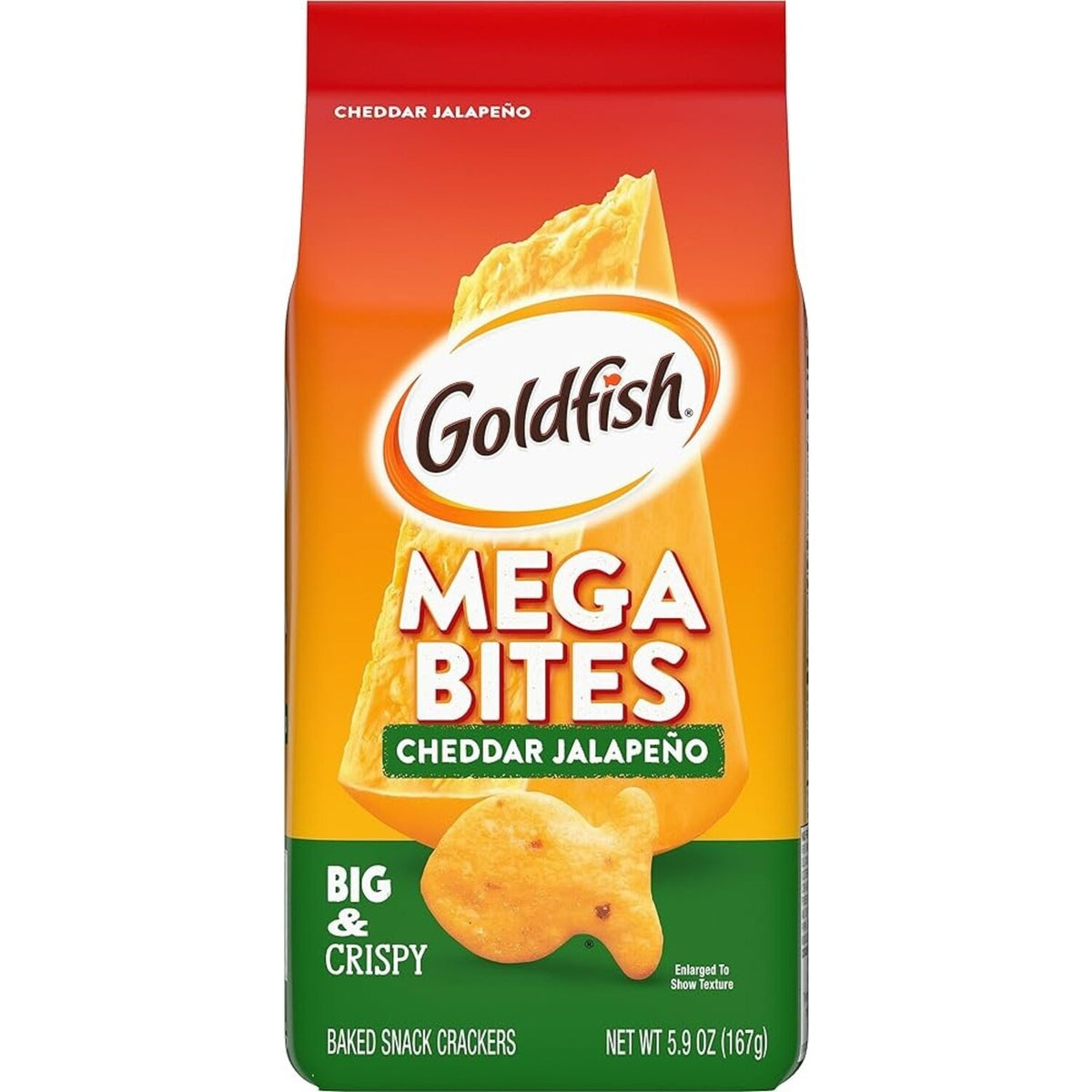 Goldfish Pepperidge Farm - Mega Bites Cheddar Jalapeno 167 Gramm