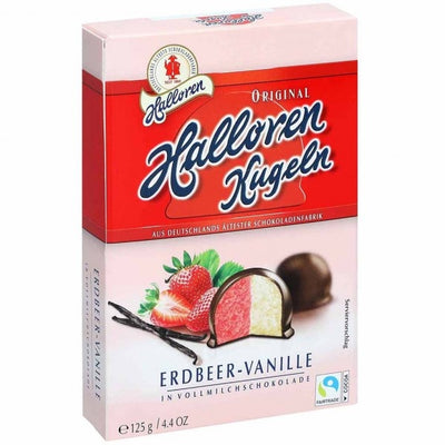 Halloren - Kugeln Erdbeer-Vanille 125 Gramm
