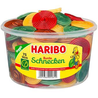 Haribo - Grote Slakken 1200 Gram 75 Stuks