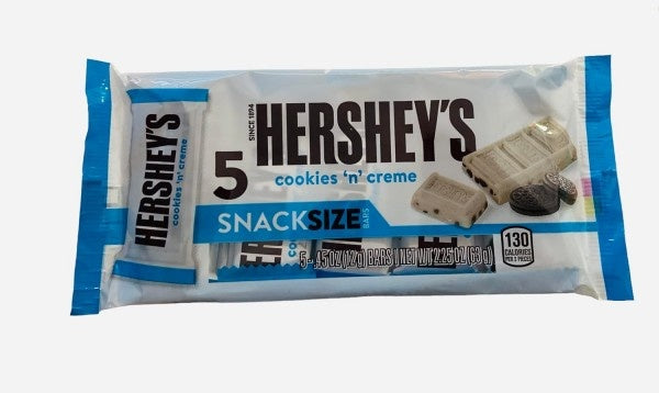 Hershey's - Cookies n Creme Snackgröße 5er-Pack 5x12 Gramm