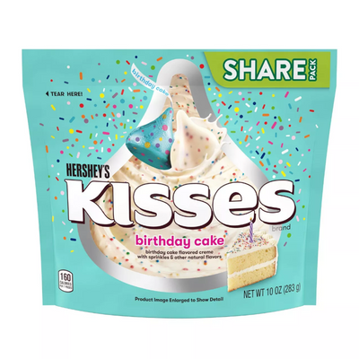 Hershey's - Kisses Geburtstagskuchen-Share-Packung 283 Gramm