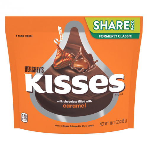 Hershey's - Milk Chocolate Kisses Filled with Karamel 286 Gram