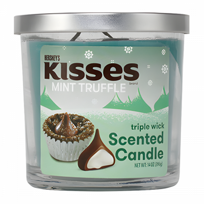 Hershey's - Kisses Duftkerze mit Minztrüffelgeschmack, 396 Gramm