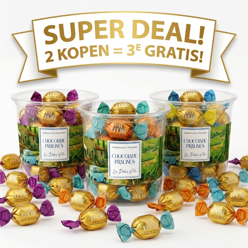 La Dolce Vita - Chocolade Pralines 3x 200 Gram ***SUPER DEAL***