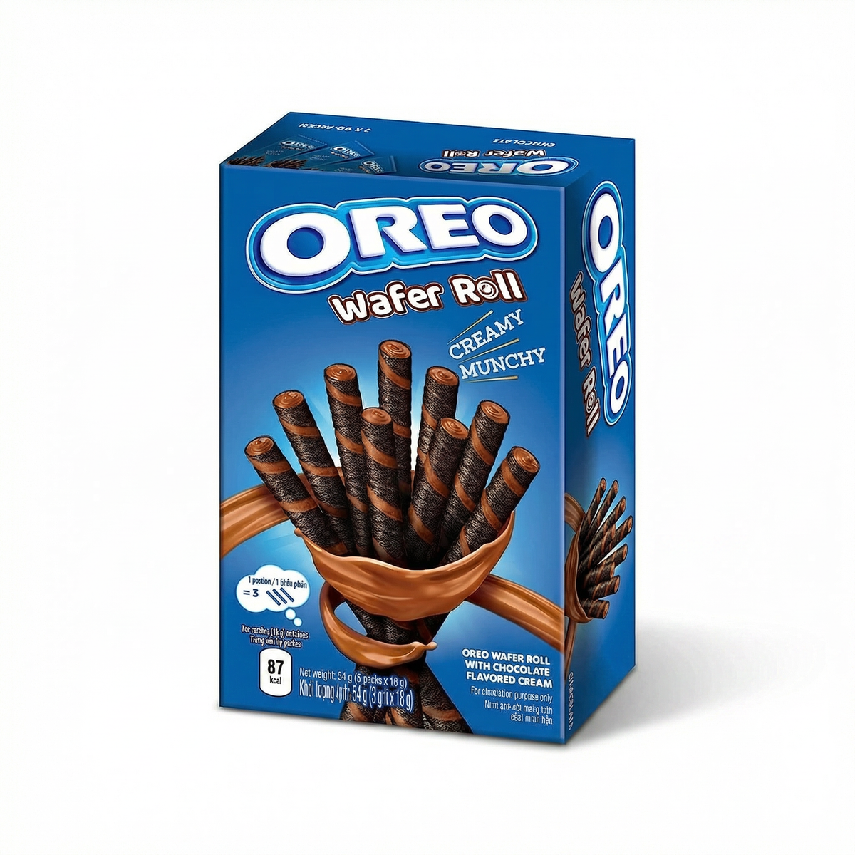 Oreo - Schokoladenwaffelröllchen 54 Gramm