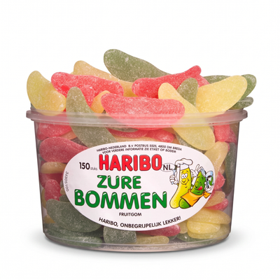Haribo Silo Zure Bommen 150 Pièces 1350 Gram