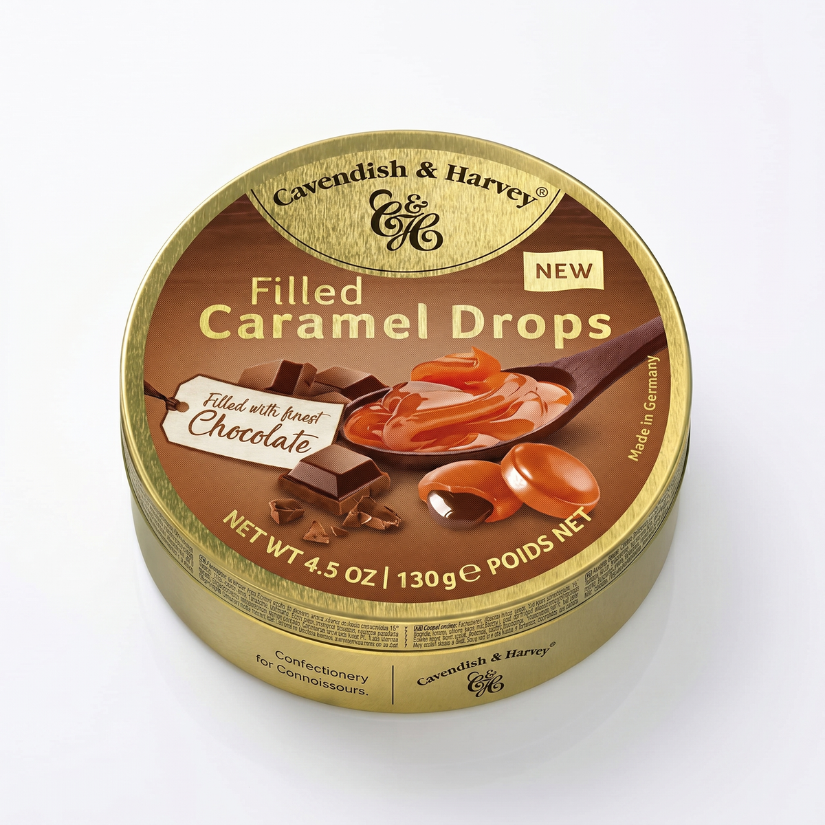 Cavendish & Harvey - Filled Chocolate Karamel Lakritzs 130 Gram