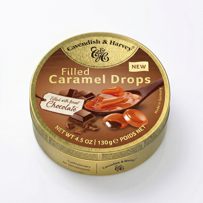 Cavendish & Harvey - Filled Chocolate Karamel Lakritzs 130 Gram