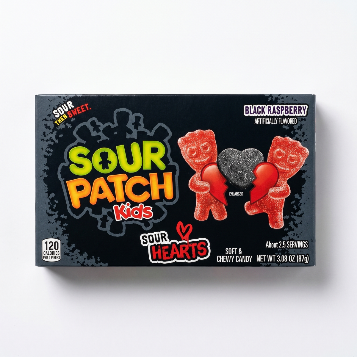 Sour Patch - Black Raspberry Hearts Box 87 Gram