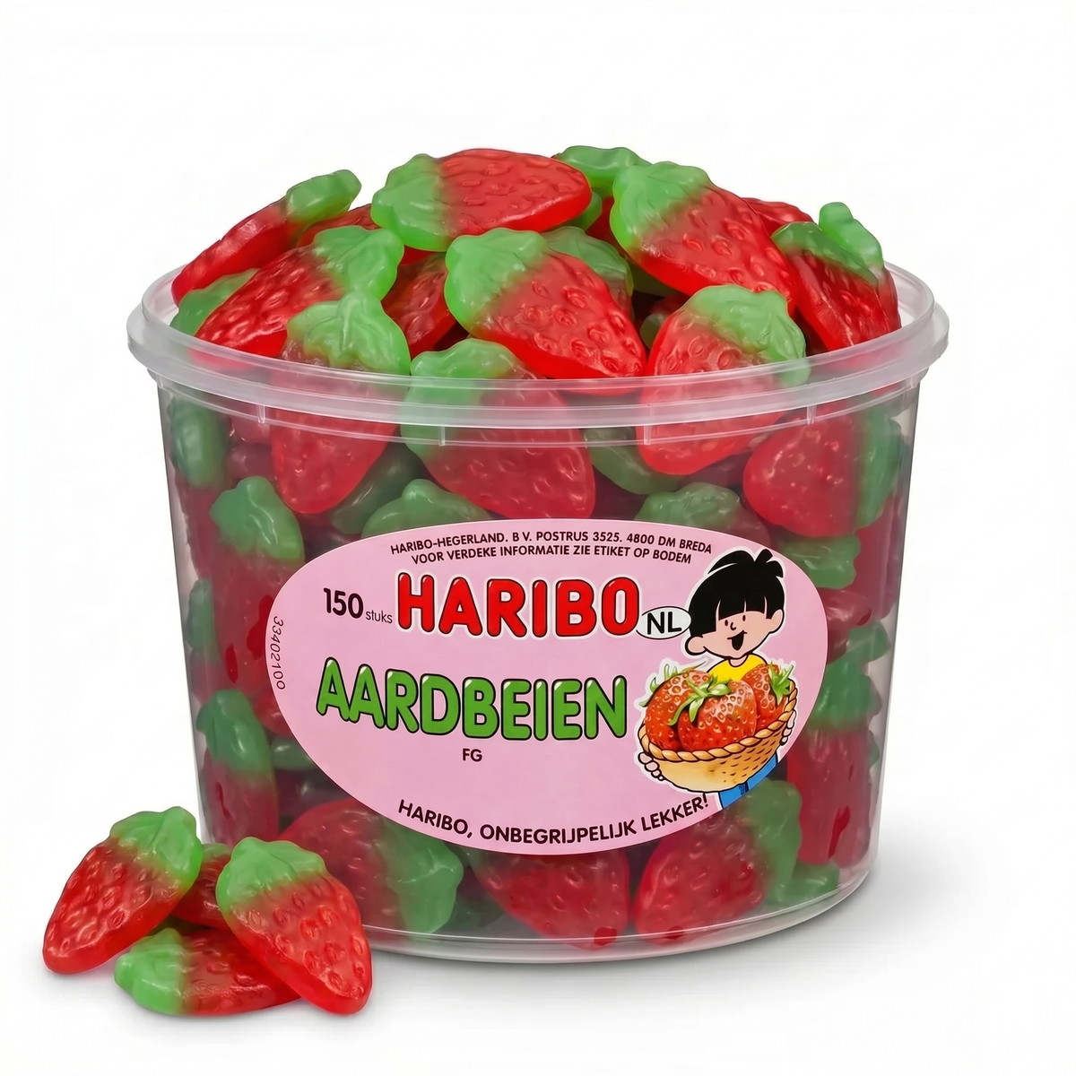 [DEAL] Haribo Silo Winegum Aardbeien 150 Stuks 1350 Gram