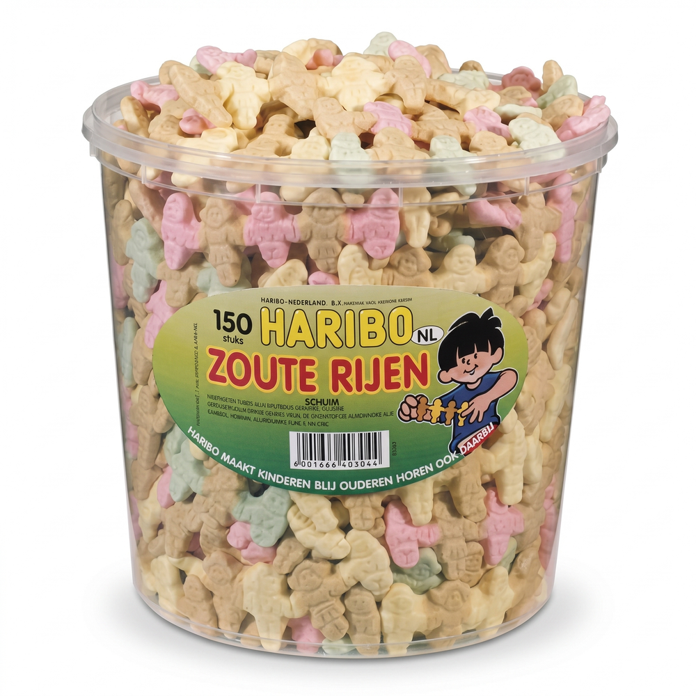Haribo Silo Zoute Rijen 150 Stuks 840 Gram