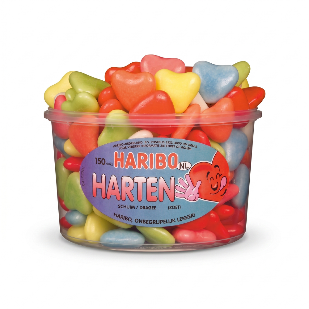 Haribo Silo Schuimharten 150 Stuks 1050 Gram