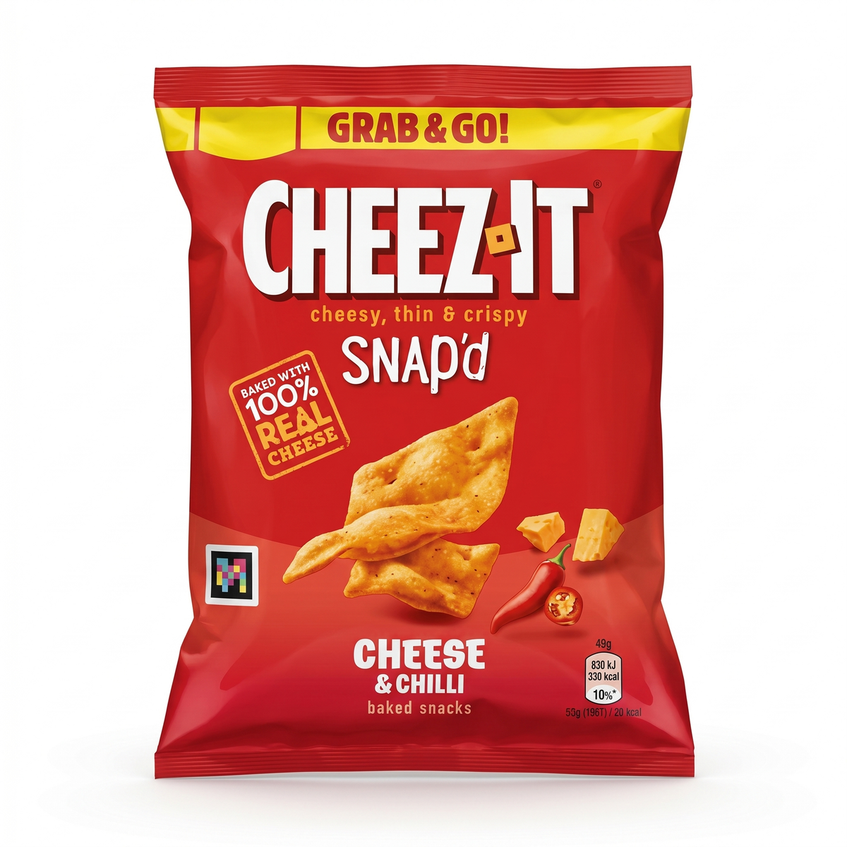 Cheez-It - Snap'd Cheese & Chilli Grab & Go! 40 Gram